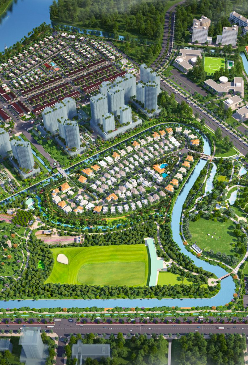 Location in the heart of the riverside eco-city